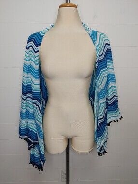 Macbeth Collection Zigzag Beachy Shrug One Size